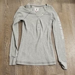 Waffle knit long sleeve